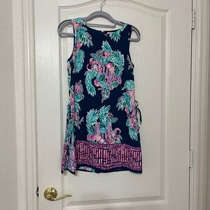 Lilly Pulitzer Donna Romper, Inky Navy Peanut Gallery Engineered